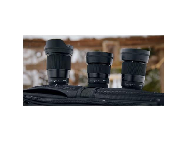 Sigma 16mm F1.4 Contemporary DC DN Lens for Fuji X Mount Bundle with Battery and Dual Charger and Gadget Bag (3 Items)