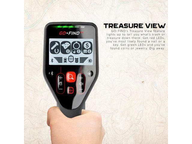 Minelab GO-FIND 44 Lightweight and Compact Metal Detector with 10-Inch Waterproof Coil (Black) Bundle with PRO-FIND 20 High Visibility Pinpointer...