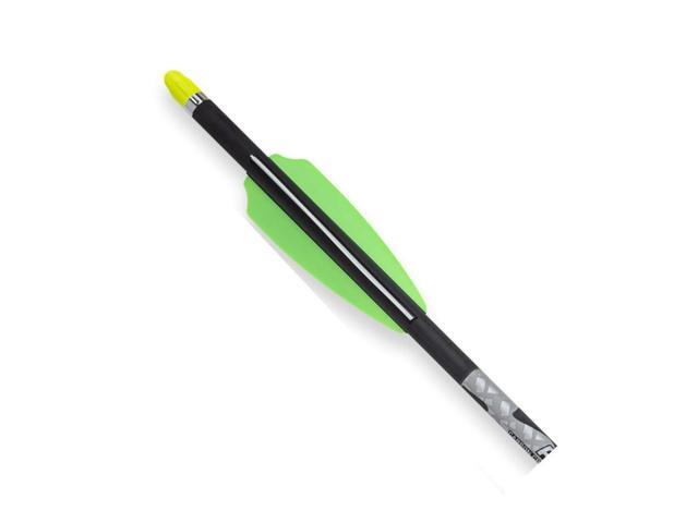 TenPoint Non-Lighted Pro Elite 400 20-Inch Long 0.03-Inch 410-Grain Straight Carbon Crossbow Arrows with Alpha-Nock HP (Black, 3-Pack)