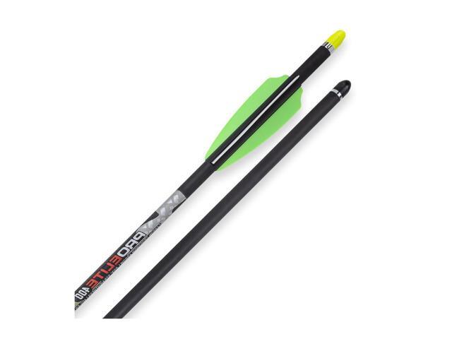 TenPoint Non-Lighted Pro Elite 400 20-Inch Long 0.03-Inch 410-Grain Straight Carbon Crossbow Arrows with Alpha-Nock HP (Black, 3-Pack)