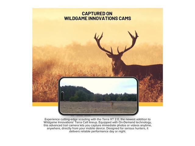Wildgame Innovations Terra XT 2.0 Cellular Trail Camera 24MP 720P Video and Versatile Mount (Gray, 3-Pack)