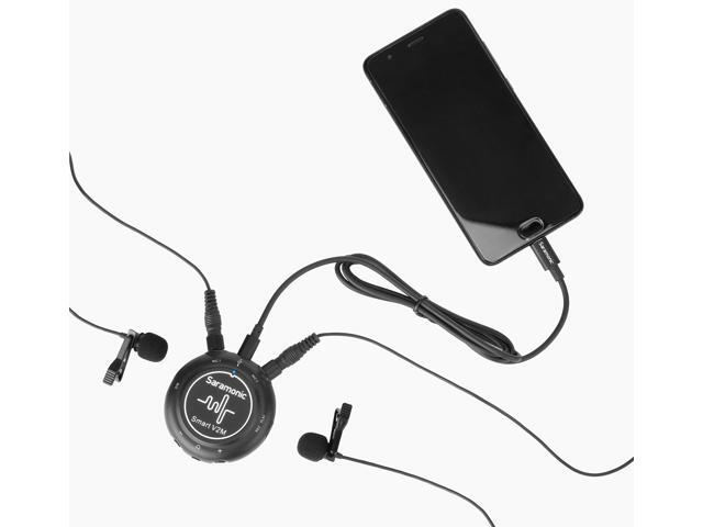 Saramonic Smart V2M Portable Audio Interface with Two Omnidirectional Lavalier Microphones
