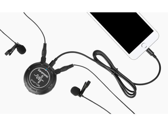 Saramonic Smart V2M Portable Audio Interface with Two Omnidirectional Lavalier Microphones