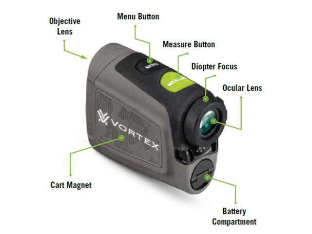 Vortex Blade Golf Laser Rangefinder with 6x Zoom, Clear View Optics, and Shockproof Design