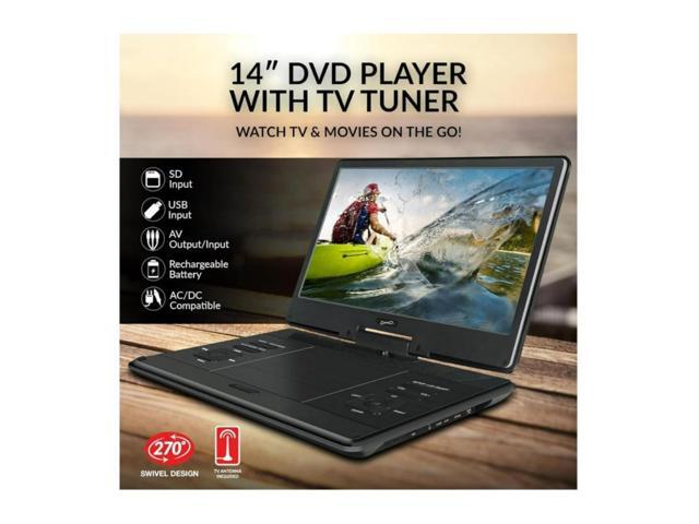 Supersonic SC-2514 14 Portable DVD Player with Built-in Hybrid TV Tuners AC/DC LED SC-2514 - image 12