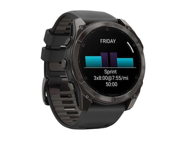 Garmin - fēnix 8 AMOLED Sapphire GPS Smartwatch 51mm Fiber-reinforced polymer - Carbon Gray DLC Titanium - (2024) - image 12