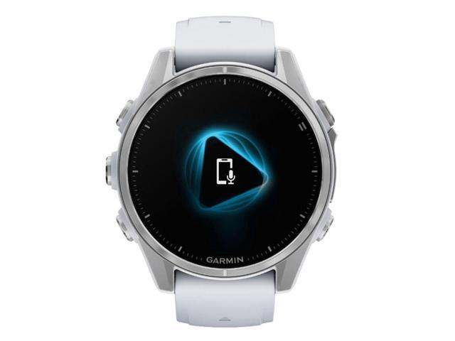 Garmin - fēnix 8 AMOLED  GPS Smartwatch 43mm Fiber-reinforced polymer - Silver - (2024) - image 6