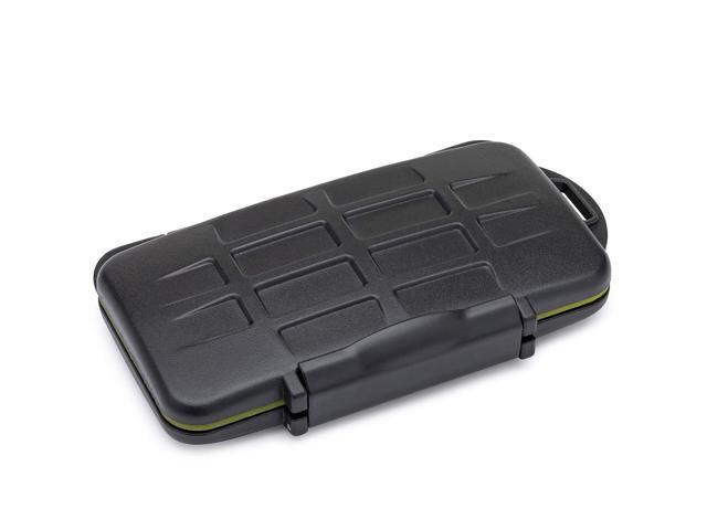 Koah PRO Rugged Memory Storage Carrying Case and 2-in-1 Aluminum Dual Slot SD Card Reader Bundle (2 Items)