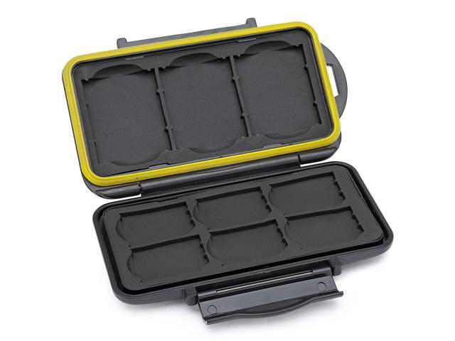 Koah PRO Rugged Memory Storage Carrying Case and 2-in-1 Aluminum Dual Slot SD Card Reader Bundle (2 Items)