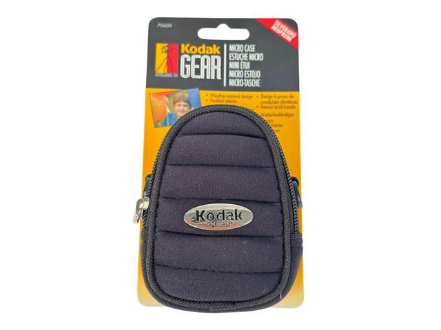 Kodak Gear Silverado P01 Small Pouch Micro Case with Weather-Resistant Design, Adjustable Shoulder Strap, and Belt Loop (Black)