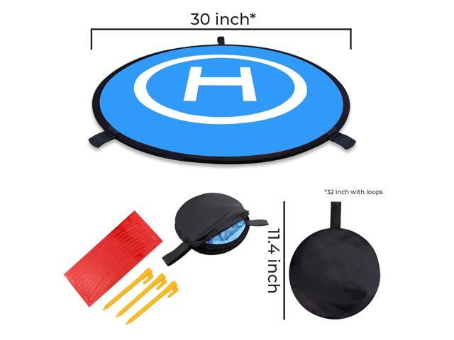 Focus Camera 30-inch Double-Sided Drone Landing Pad with Carrying Case - Universal Quadcopter Landing Pads Accessories for FPV Drones, DJI Mavic...