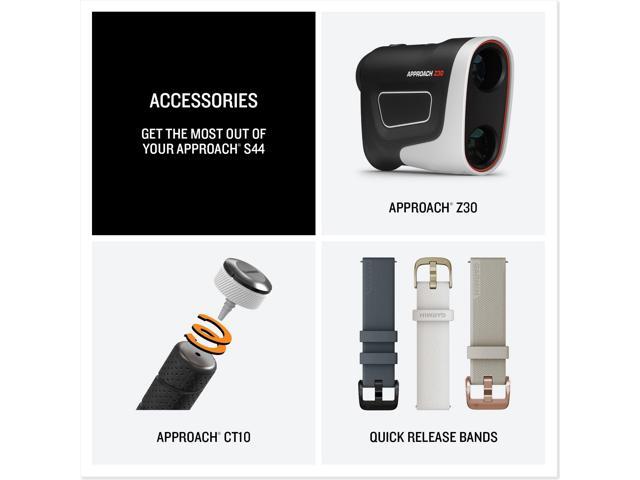 Garmin - Approach S44 GPS Smartwatch 43mm Anodized Aluminum - Silver Aluminum Bezel with Twilight Silicone Band - (2025) - image 7