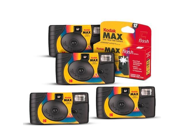 Kodak Power Flash 35mm Single Use Camera Bundle (4-Pack) (4 Items)