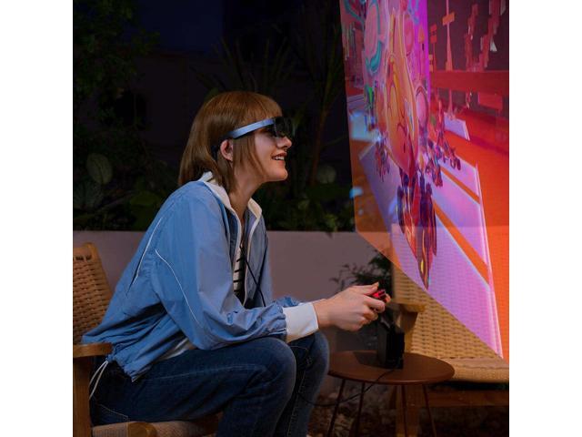 TCL Nxtwear S+ AR Glasses with Blazing-Fast 120Hz Gaming Experience and Capsule Nose Pads for Secure, Flicker-Free View