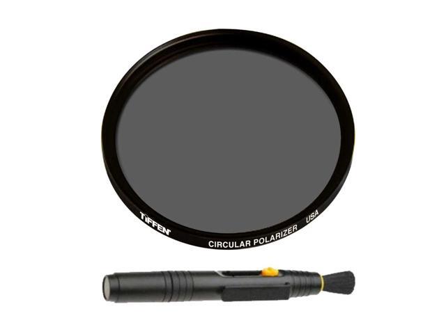 Tiffen 40.5mm Circular Polarizer Polarizing Lens Filter Bundle with Lens Cleaning Brush Kit (2 Items)