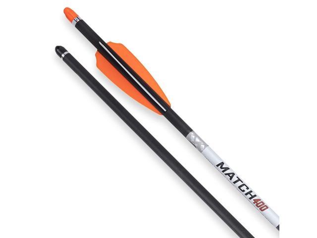 Ten Point Wicked Ridge Match 400 Grains .004 Inch Straight Alpha-Nock 20-Inch Carbon Arrow (6-Pack)
