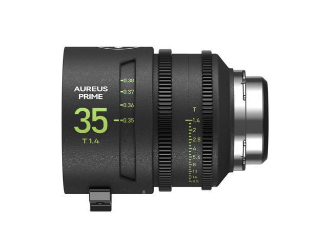 NiSi 35mm Aureus Prime Full Frame T1.4 Cinema Lens with Virtually Zero Focus Breathing and 46mm Imaging Circle (PL Mount)