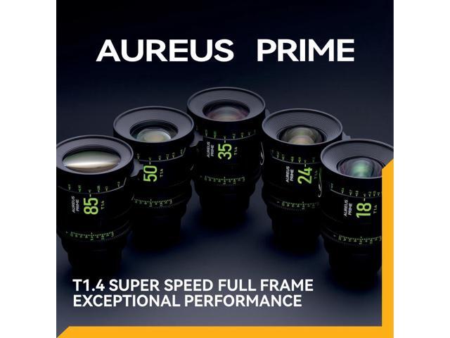 NiSi 35mm Aureus Prime Full Frame T1.4 Cinema Lens with Virtually Zero Focus Breathing and 46mm Imaging Circle (PL Mount)