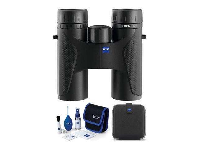 Zeiss 8x32 Terra ED Binoculars (Black) with Zeiss Lens Cleaning Kit Bundle