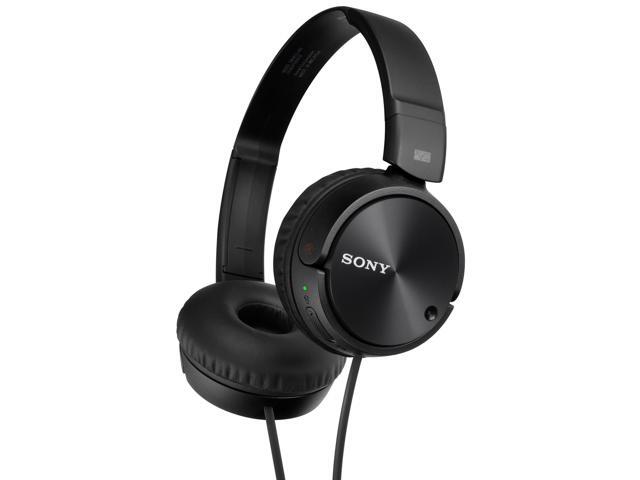 Sony - Noise Cancelling Wired On-Ear Headphones - Black - image 3
