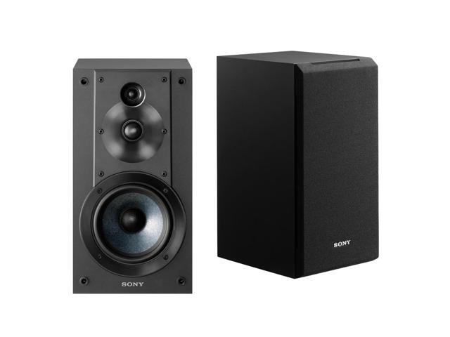 Sony SSCS5 3-Way 3-Driver Bookshelf Speaker System (Black) with Isolation Pads