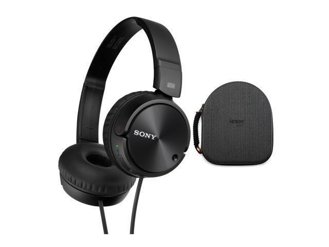 Sony MDRZX110NC Noise Cancelling Headphones with Knox Gear EVA Headphone Case