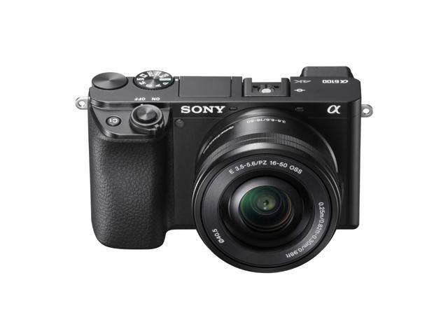 Sony - Alpha 6100 Mirrorless Camera 2-Lens Kit with E PZ 16-50mm and E 55-210mm Lenses - Black - image 4
