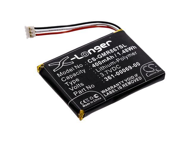 Battery for Garmin 361-00069-00 Barklimiter Anti Bark GAB102 GAD109 Varia RDU