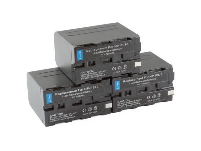 3x - Battery for Sony L-Series NP-F960 NP-F950 NP-F930 NP-F970 NP-F770 NP-F750 NP-F730 NP-F570 NP-F550