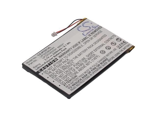 Battery for Apple iPOD 1st / 2nd Generation P325385A4H MP3 Media Player 2200mAh