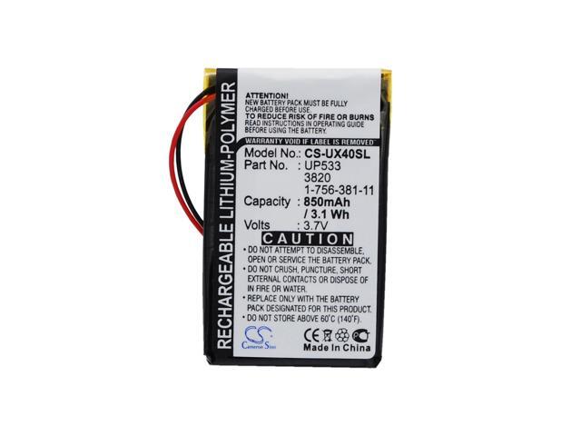 Battery for Sony Clie PEG-UX40 PEG-UX50 1-756-381-11 UP553 PDA CS-UX40SL 850mAh