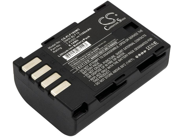 Battery for Panasonic Lumix DMC-GH3 DMC-GH3A DMC-GH4 DMW-BLF19 DMW-BLF19E 1100mA