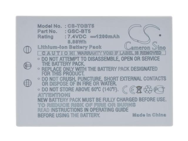 Battery for TOSHIBA Gigashot GSC-R30 GSC-R30AU GSC-R60 GSC-R60AU BSC-BT5 GSC-BT5