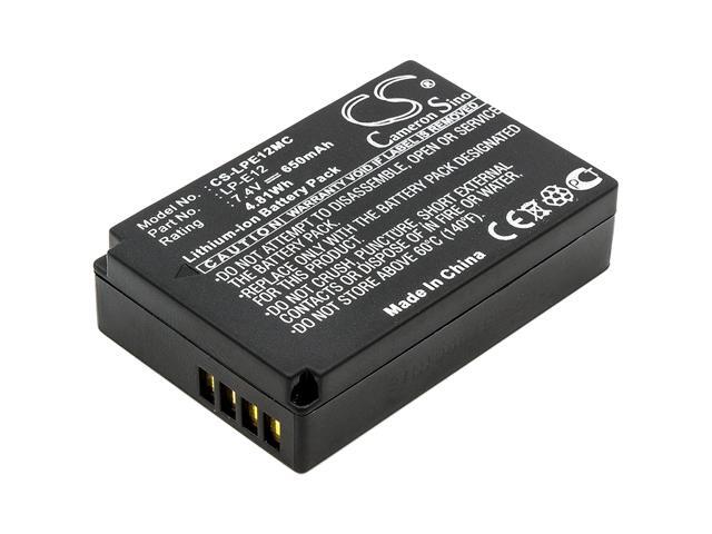Battery for Canon EOS 100D Kiss X7 M M2 PowerShot SX70 HS LP-E12 LPE12 650mAh