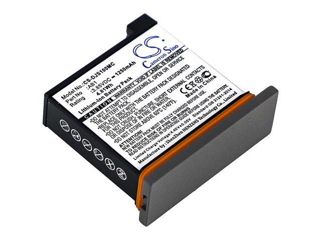 Battery for DJI Osmo Action cam AB1 Camera CS-DJS100MC 3.85v 1250mAh 4.81Wh