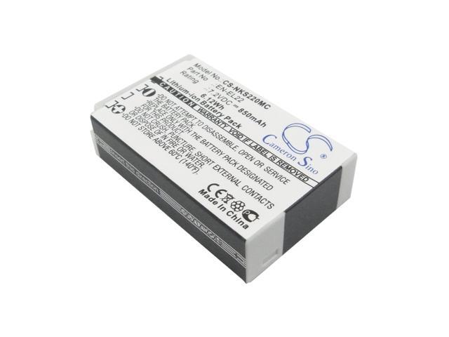 Battery for Nikon 1 J4 S2 EN-EL22 ENEL22 Camera CS-NKS220MC 7.2v 850mAh 6.12Wh