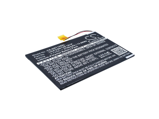 Battery for Nuvision 10.1' TM1088C 1ICP3/90/128 1S1P Tablet CS-NST108SL 3750mAh