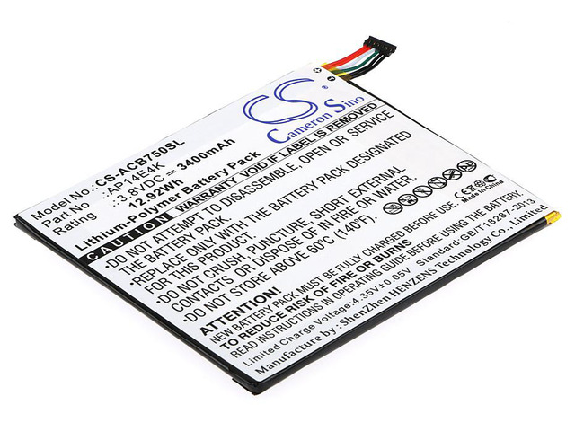 Battery for Acer Iconia One 7 B1-750 AP14E4K AP14E8K KT.0010G.007 KT00104001