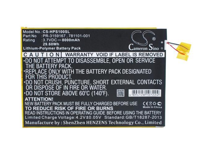 Battery for HP 2201 Slate 10 Plus 781101-001 PR-3159167 Tablet CS-HPS100SL NEW