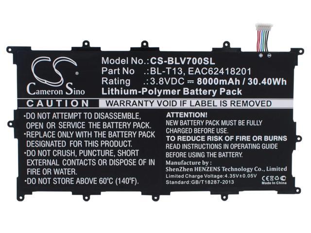 Battery for LG G Pad 10.1' Tablet V700 VK700 BL-T13 EAC62418201 CS-BLV700SL 3.8v