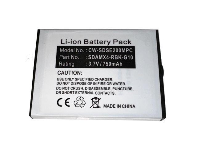 Battery for SanDisk Sansa MP3 e250 e260 e250R e260R e280 e200 e200R e270 e280R SDAMX4-RBK-G10 e270R