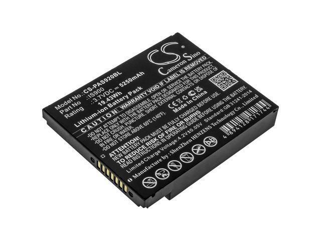 Battery for Pax A920 A920C IS900 Payment Terminal CS-PAS920BL Li-ion 5250mAh