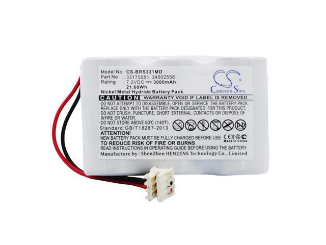Battery for Braun McGaw Vista Basic Pump 33175551 34502556 OM11443 CS-BRS331MD