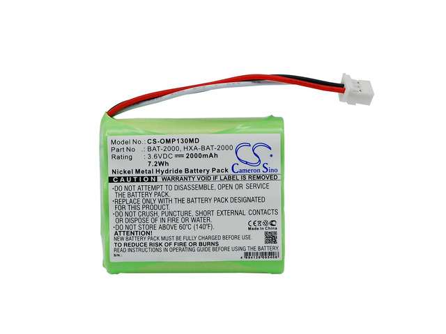 Battery for OMRON HBP-1300 BAT-2000 HXA-BAT-2000 CS-OMP130MD 3.6v 2000mAh 7.20Wh