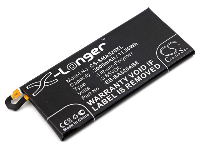 Battery for Samsung Galaxy A5 SM-A520F SM-A520K SM-A520L SM-A520S EB-BA520ABE