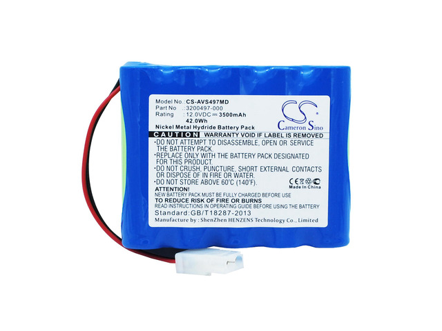 Battery for CareFusion 16048 Viasys AVEA T-Bird Vela 21542 3200497-000 B11418