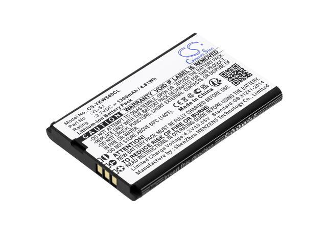 Battery for Yealink One Talk IP DECT W56H W56h/p W56P W60P W56-BATT YL-5J 1300mA