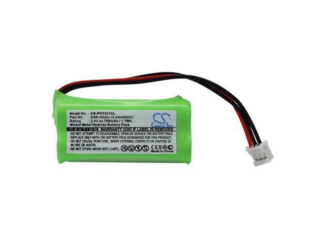 Battery for Philips DECT 211 215 Xalio Kala 300 2HR-AAAU 60AAAH2BMX H-AAA600X2