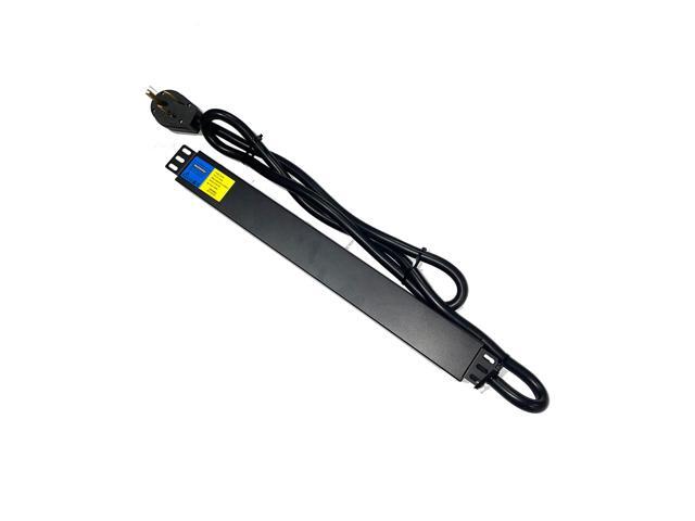 50A 200-250V PDU Power Distribution Unit NEMA 6-50P Meter Surge Protector C13