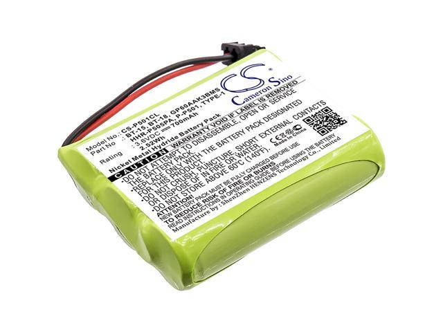 Battery for GE BT-15 Uniden BT-905 Sony BP-T18 BP-T24 Panasonic P-P504 HHR-P505